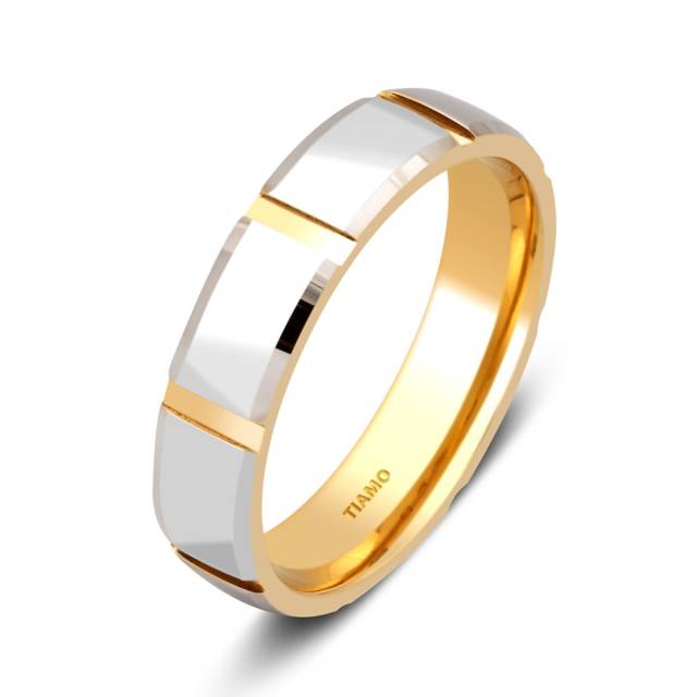 Обручальное кольцо из комбинированного золота TIAMO (000670)