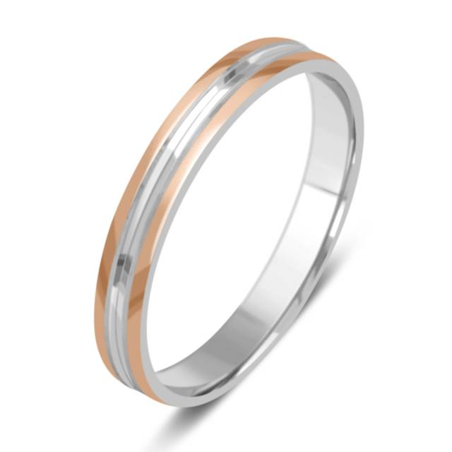 Обручальное кольцо из комбинированного золота (037978)