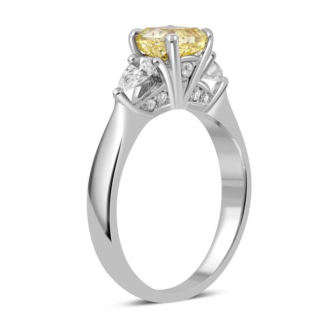 Помолвочное кольцо из белого золота с бриллиантами (049549)