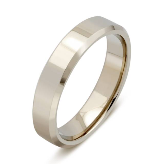 Обручальное кольцо из белого золота (036024)