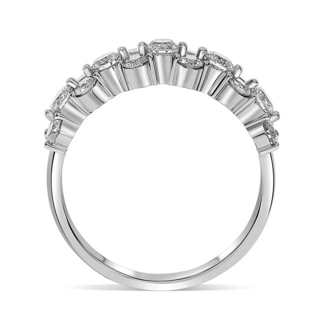 Кольцо из белого золота с бриллиантами (063661)