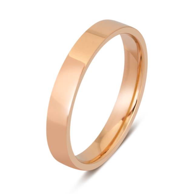 Обручальное кольцо из красного золота (040639)