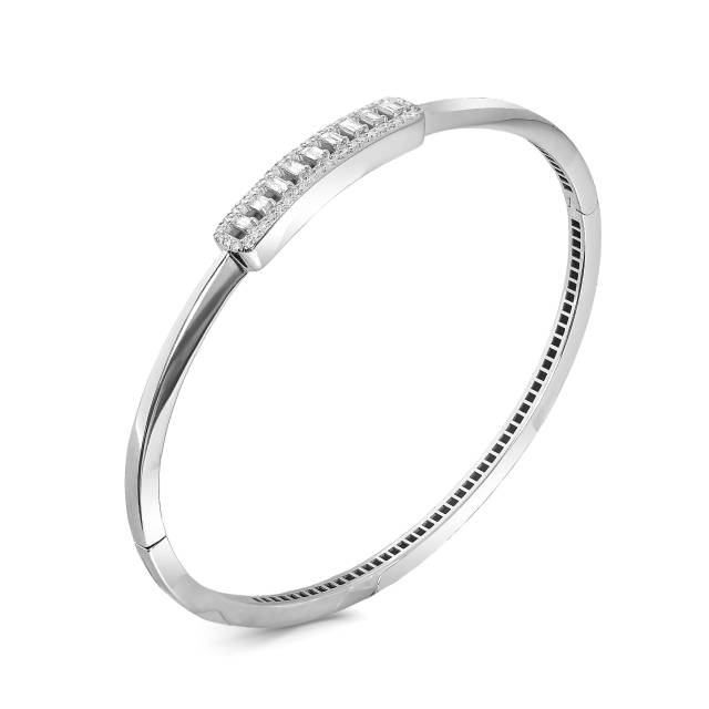 Браслет из белого золота с бриллиантами (063752)