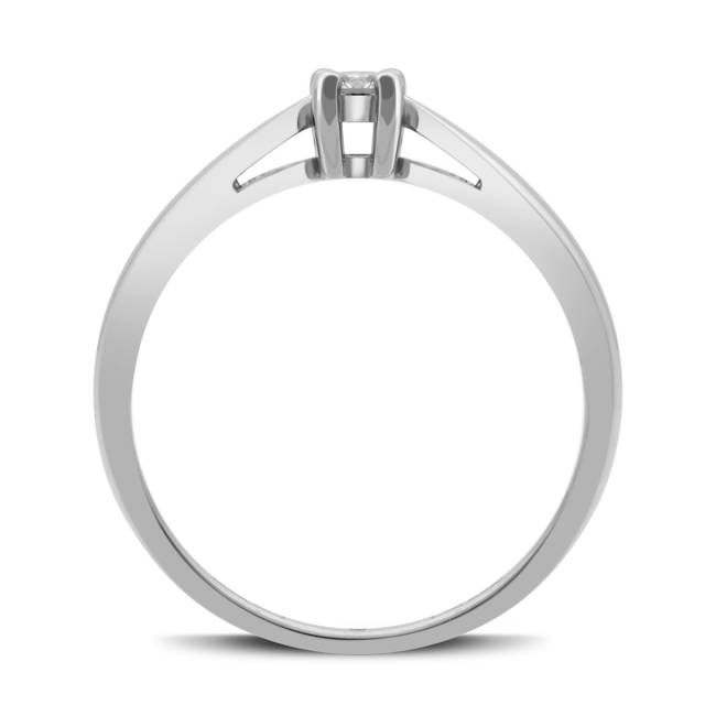 Помолвочное кольцо из белого золота с бриллиантом (029111)