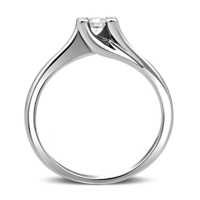 Помолвочное кольцо из белого золота с бриллиантом (024100)