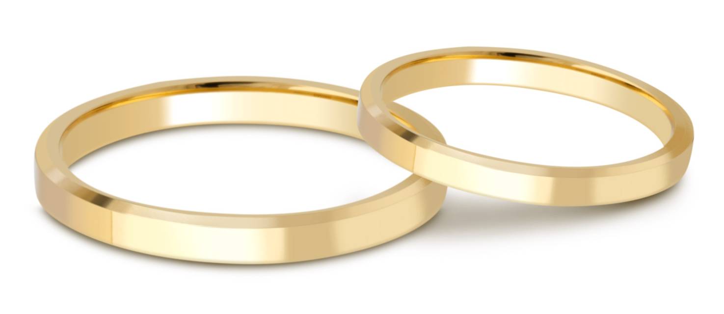 Обручальное кольцо из жёлтого золота (028673)
