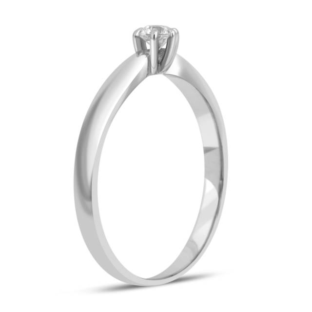 Помолвочное кольцо из белого золота с бриллиантом (032595)