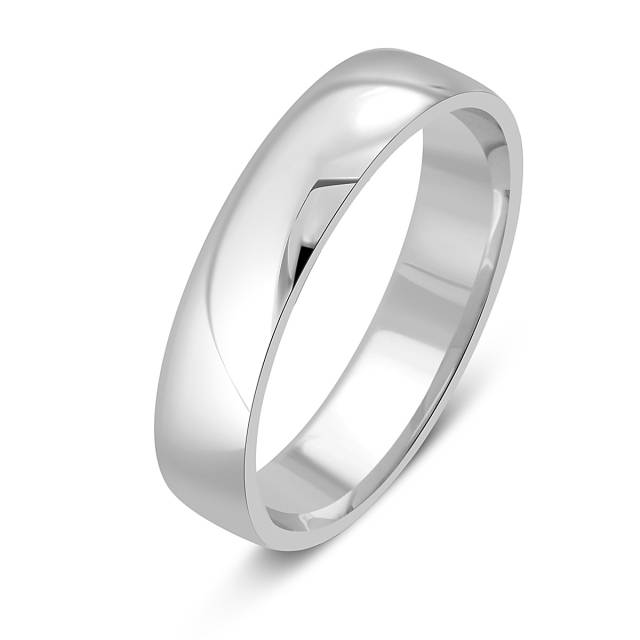 Обручальное кольцо из белого золота (049462)