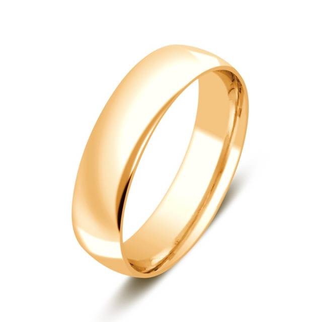 Обручальное кольцо из жёлтого золота (000406)