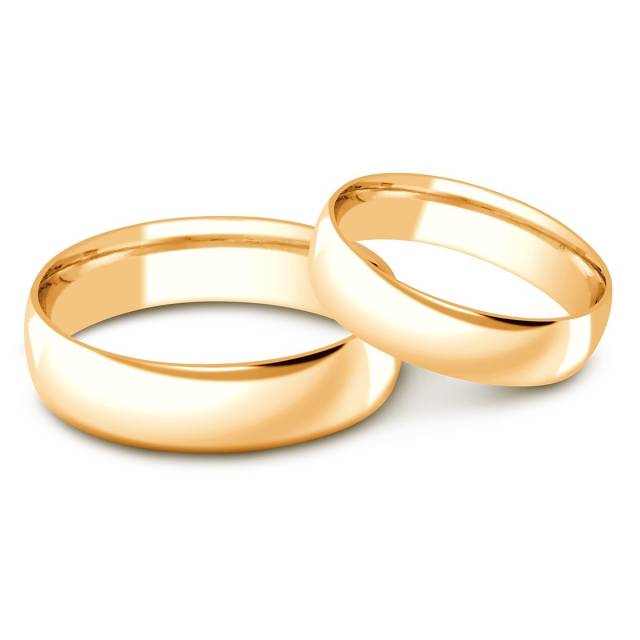 Обручальное кольцо из жёлтого золота (000406)