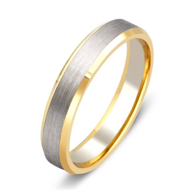 Обручальное кольцо из комбинированного золота (009291)