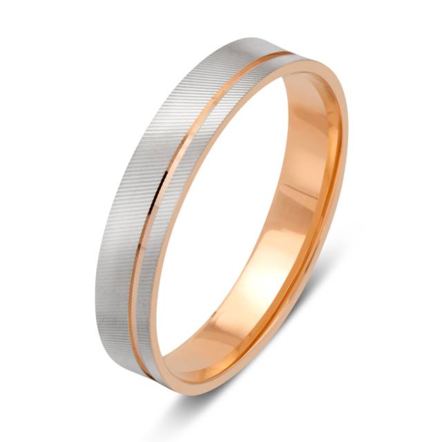Обручальное кольцо из комбинированного золота (036244)