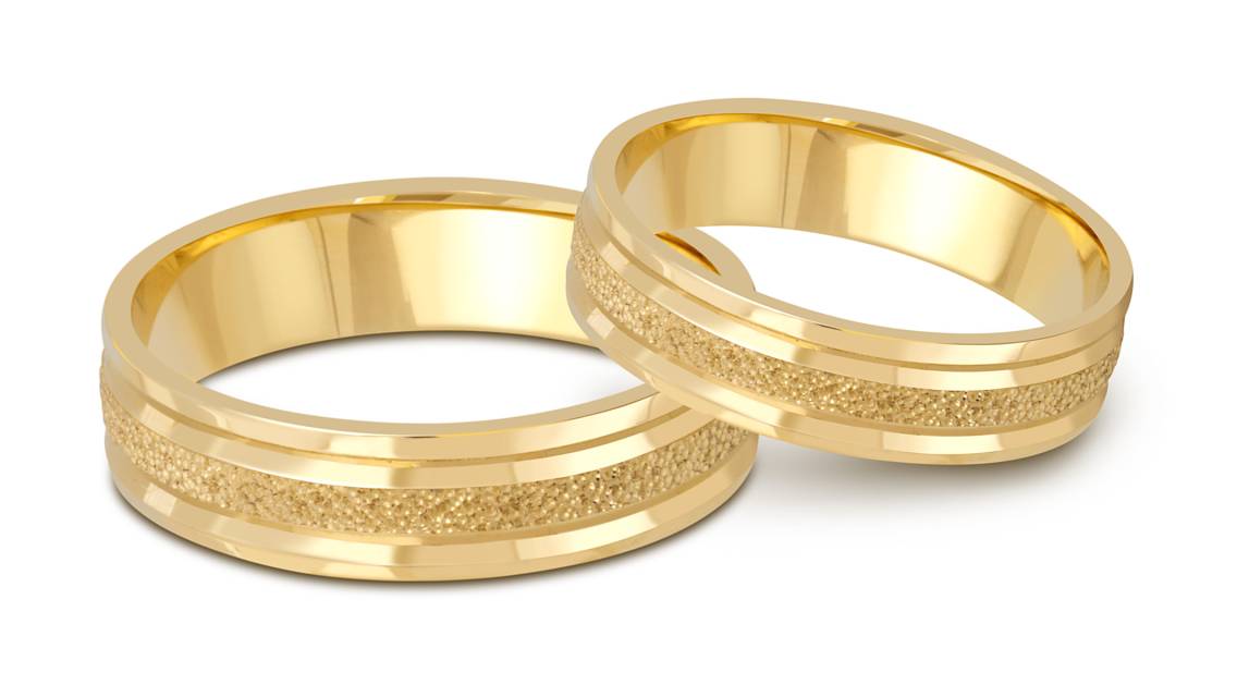 Обручальное кольцо из жёлтого золота (047361)