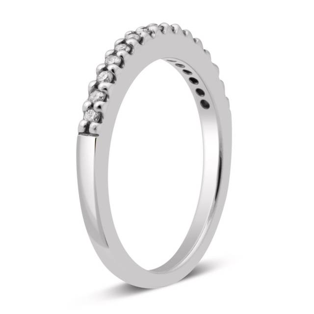 Кольцо из белого золота с бриллиантами (026162)