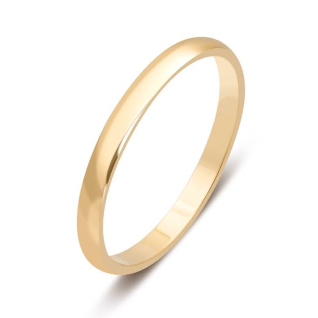 Обручальное кольцо из желтого золота (027665)