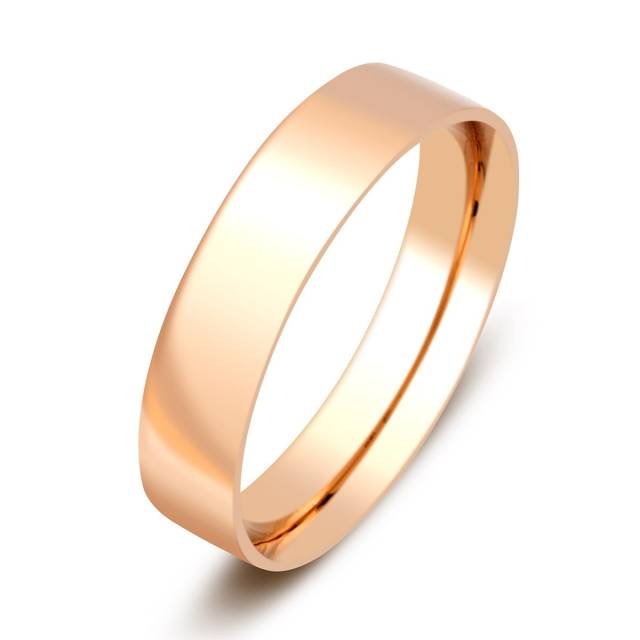 Обручальное кольцо из  красного золота (005388)