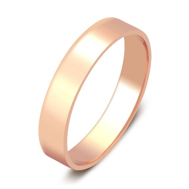 Обручальное кольцо из красного золота (031188)