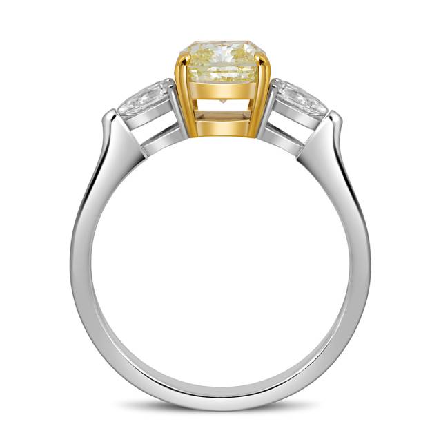 Помолвочное кольцо из белого золота с бриллиантами (051839)
