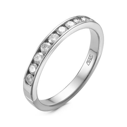 Кольцо из белого золота с бриллиантами (054986)