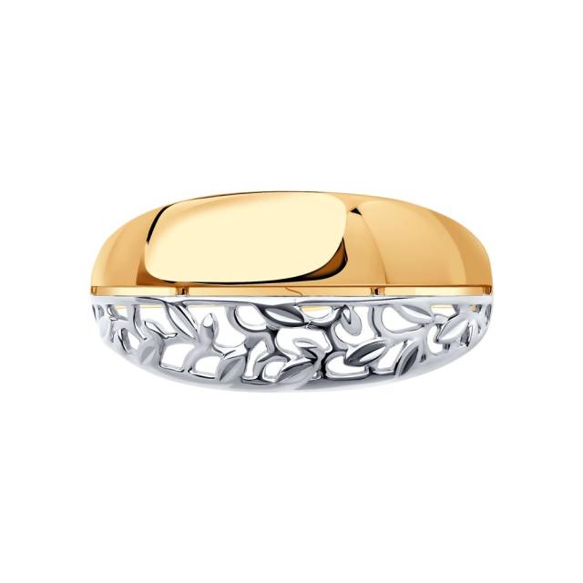 Кольцо из комбинированного золота (045686)