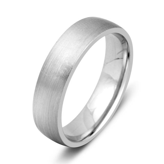 Обручальное кольцо из  белого золота (000129)