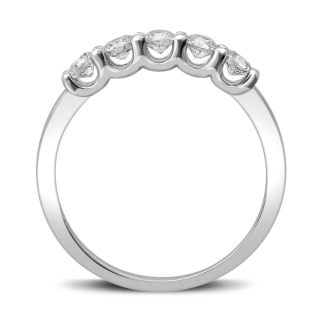 Кольцо из белого золота с бриллиантами (029128)