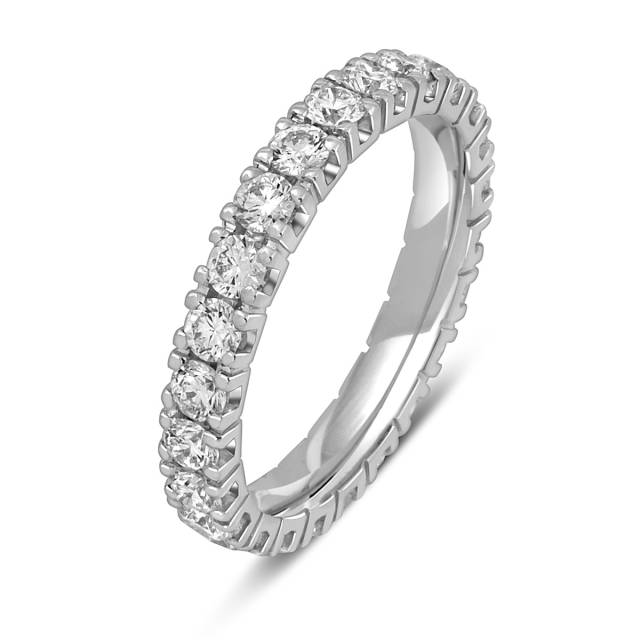 Кольцо из белого золота с бриллиантами "Crivelli" (051789)