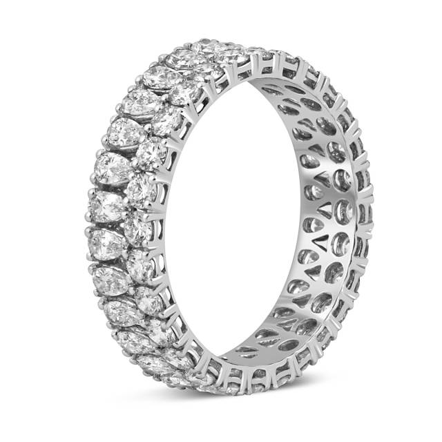 Кольцо из белого золота с бриллиантами "Crivelli" (048954)