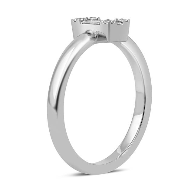 Кольцо из белого золота с бриллиантами "Crivelli" (048961)