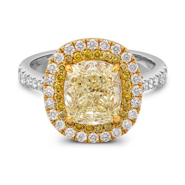 Помолвочное кольцо из белого золота с бриллиантами (042481)