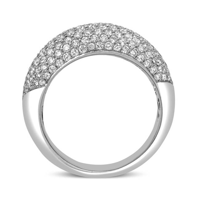 Кольцо из белого золота с бриллиантами (006388)