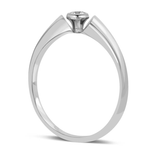Помолвочное кольцо из белого золота с бриллиантом (039790)