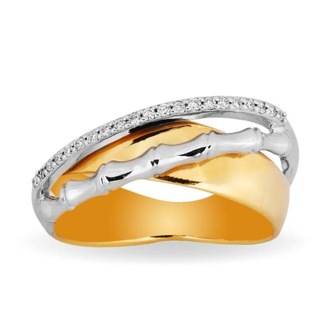 Золотое кольцо с бриллиантами (012536)