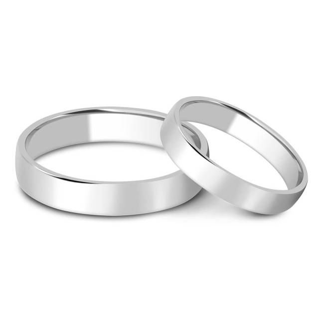 Обручальное кольцо из платины (024814)