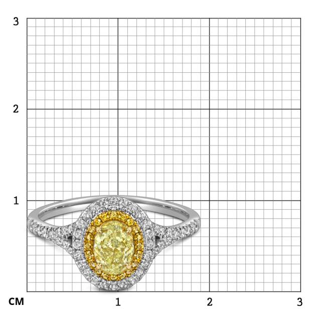 Кольцо из белого золота с бриллиантами (057726)