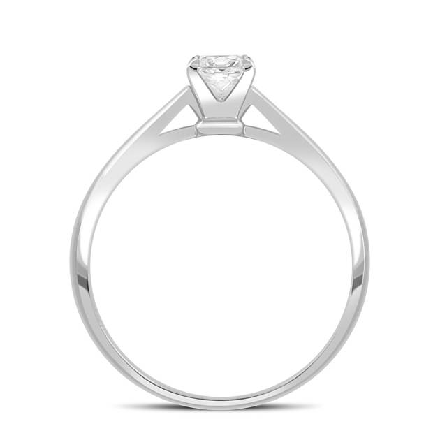Помолвочное кольцо из платины с бриллиантом (048163)