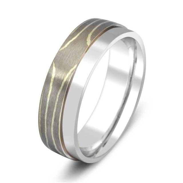 Обручальное кольцо Мокуме Гане Peter Heim (009940)