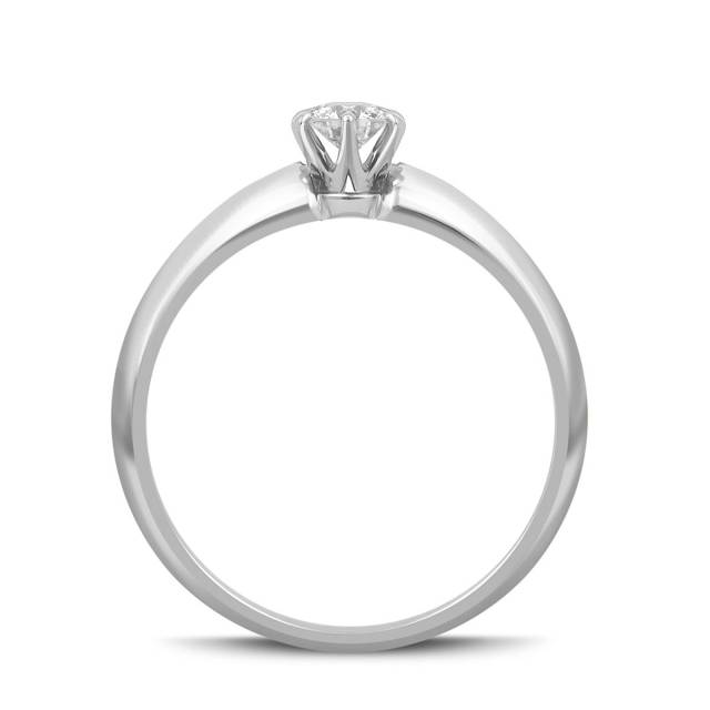 Помолвочное  кольцо из белого золота с бриллиантом (049494)