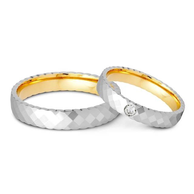Обручальное кольцо из золота Tiamo (014931)