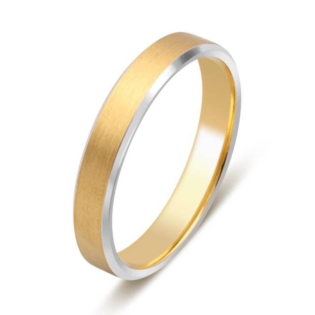 Обручальное кольцо из комбинированного золота (028661)