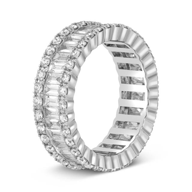Кольцо из белого золота с бриллиантами (043951)