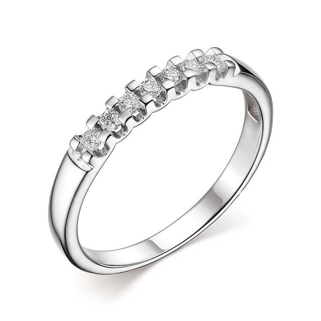 Кольцо из белого золота с бриллиантами (055205)