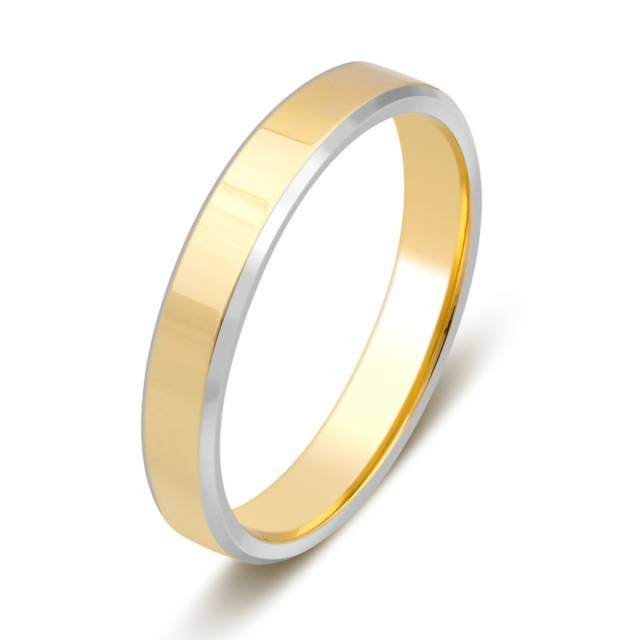 Обручальное кольцо из комбинированного золота (028660)