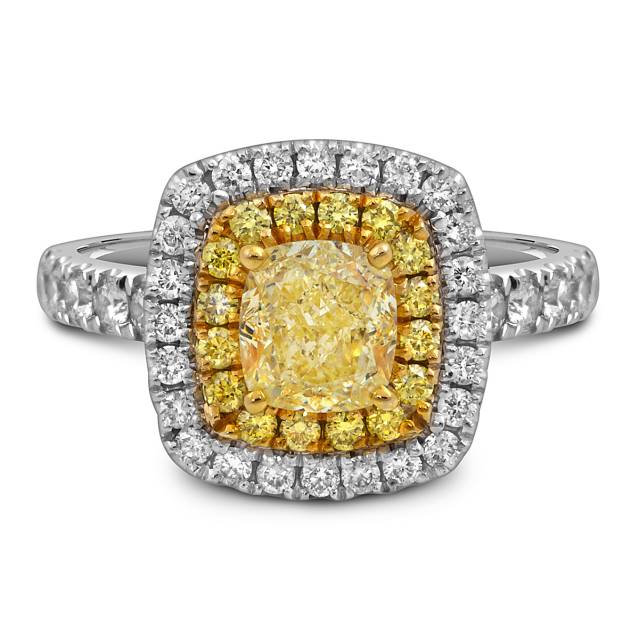 Кольцо из белого золота с бриллиантами (052676)