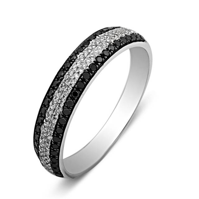 Кольцо из белого золота с бриллиантами (011522)