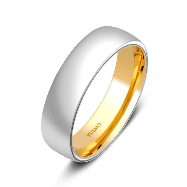 Обручальное кольцо из комбинированного золота TIAMO (000067)