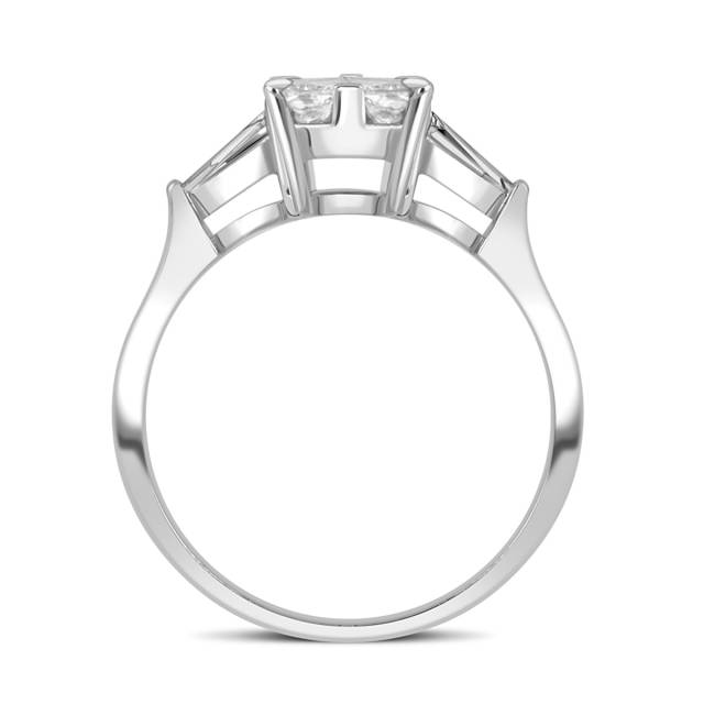 Кольцо из белого золота с бриллиантами (043984)