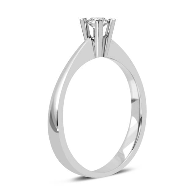 Помолвочное кольцо из белого золота с бриллиантом (003274)