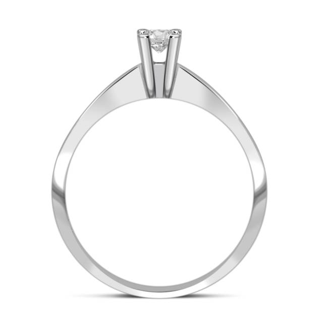 Помолвочное кольцо из белого золота с бриллиантом (003274)