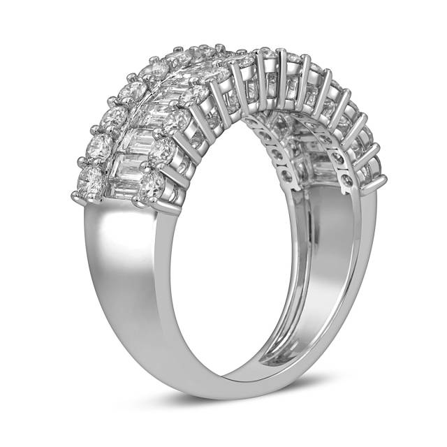 Кольцо из белого золота с бриллиантами (054395)